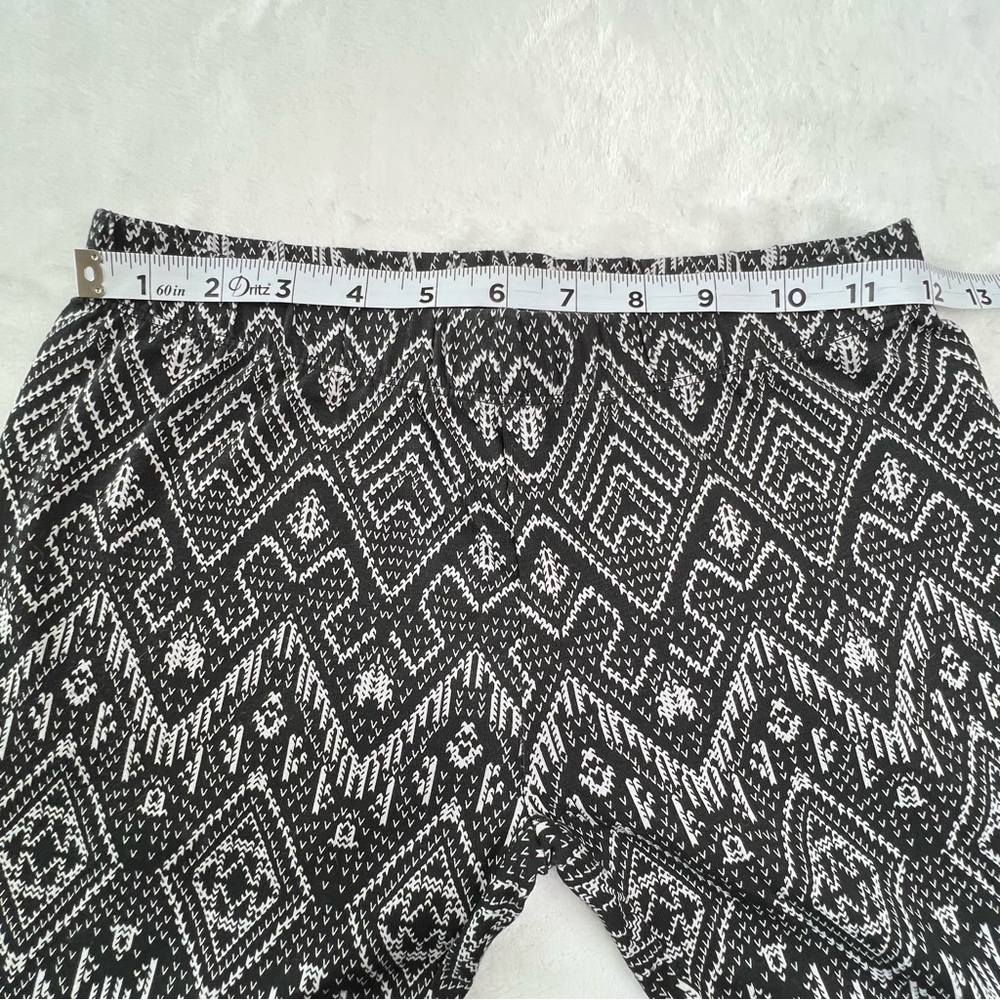 New Ankle Leggings Aztec Print Black White No Boundaries Juniors Small 3 5 - Picture 9 of 12
